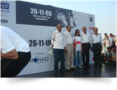 Ek Kadam peace march on 26th November 2010 opp Trident Hotel